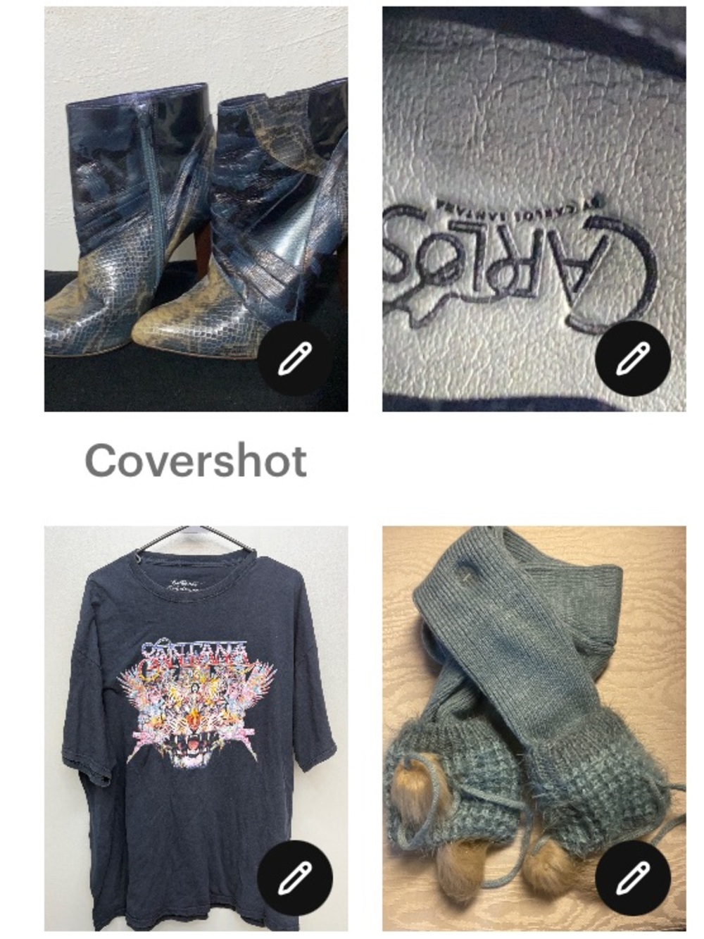 Santana Brazil👢10M leather+Santana tee w boot socks NIP